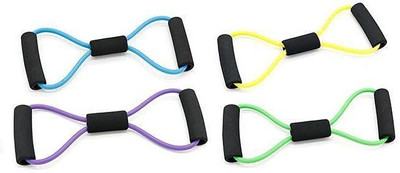 Avomaa Pull Rope Double Stretching Tube Latex Fitness Band Toning Tube@397 Resistance Tube(Multicolor)