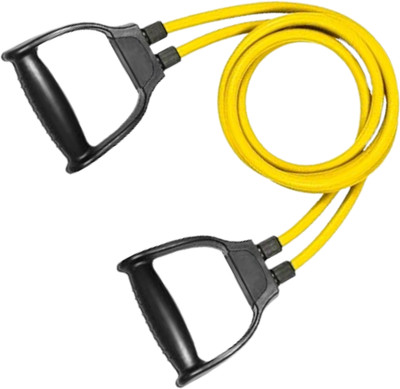 DOERSHAPPY Dual Tube Stretch Band – Ideal for Daily Fitness Training at Home (Yellow) Resistance Tube(Yellow)