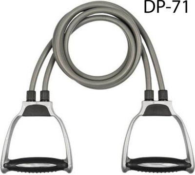 Modkart improved quality pure latex tube stretching rope for home gym exerciser DP-71 Resistance Tube(Multicolor)