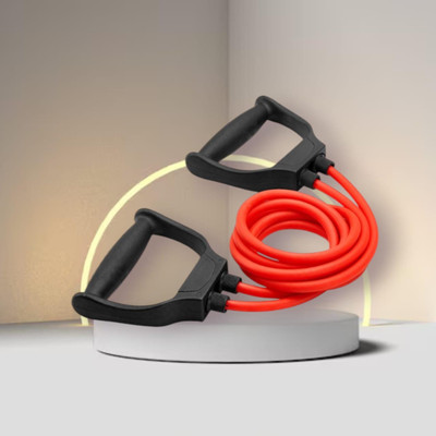 SRD JHID-UHR Double Toning Tube-10 kg-Medium(BLACK RED)ube (BLACK RED) Resistance Tube(Mulicolour)