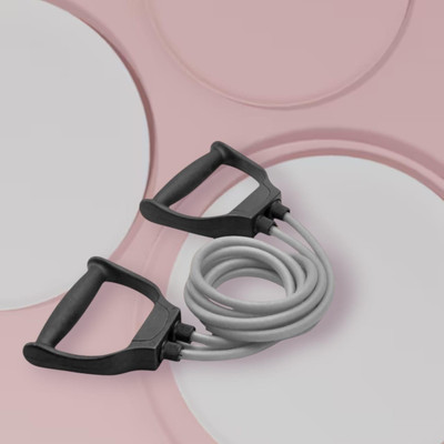 Aoriyon KE-W8C Resistant Band for Men & Women | Exercise(GREY) Resistance Tube(Mulicolour)