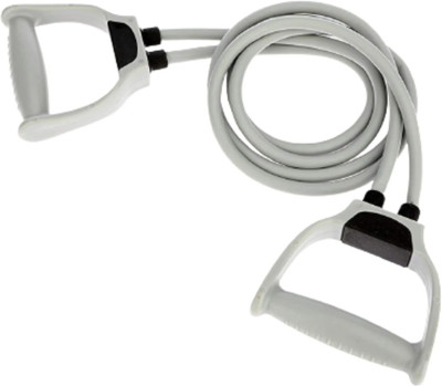 ResiTech Double Toning Tube with Handles- 10 kg-Medium Resistance band pulling rope Resistance Tube(Grey)