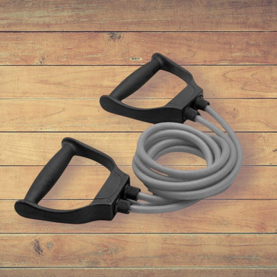 Aoriyon JD-IG Pull Rope Fitness Rope Rubber Bands (GREY) Resistance Tube(Mulicolour)