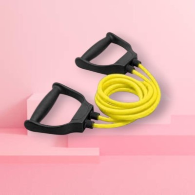 Aoriyon BU-UD Toning Tube Elastic Rubber Exercise (BLACK YELLOW) Resistance Tube(Yellow)