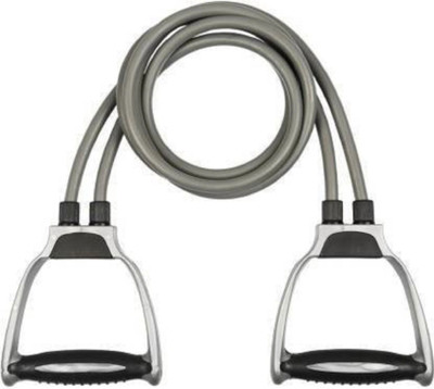 ResiForce Double String Toning Tube High Resistance Tube Exerciser for Workout Resistance Tube(Grey)