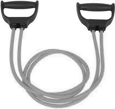 Fit Byte 2 band Toning Tube with Handles- 10 kg-Medium Resistance band pulling rope Resistance Tube(Grey)