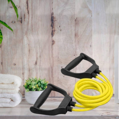 Aoriyon LHS-S8JG Toning tue raining and Muscle Building (BLACK YELLOW) Resistance Tube(Yellow)