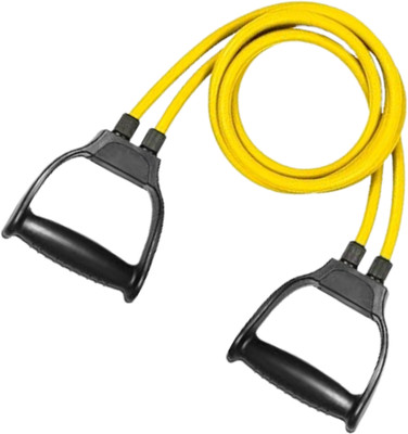 AMETHYST SKY FitPro Portable Resistance Tube Set for Home and Office Workouts Resistance Tube(Yellow)