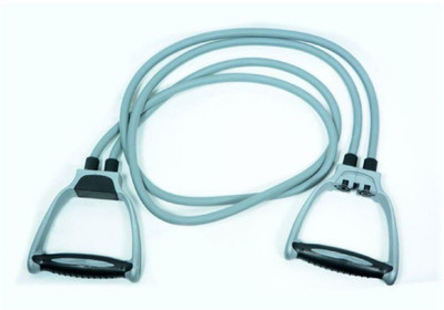 AJEET Resistance Band, Toning Tube with D Handle Resistance Tube(Multicolor)