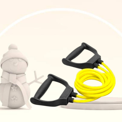 Aoriyon H-DU Toning tue raining and Muscle Building (BLACK YELLOW) Resistance Tube(Yellow)