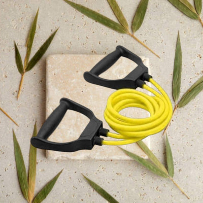 SRD GU-SU Toning tue raining and Muscle Building (BLACK YELLOW) Resistance Tube(Yellow)
