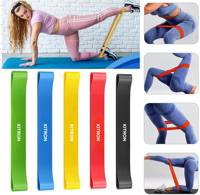 KITRON Latex Blue Resistance Band for Muscle Toning and Stretch Training Resistance Tube(Blue)