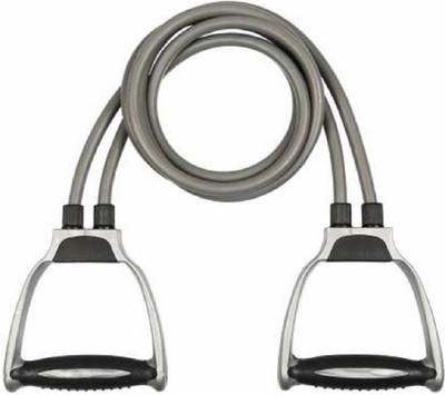 euyn Double Resistance Band Toning Tube Exerciser with D Handle Resistance Tube(Multicolor)