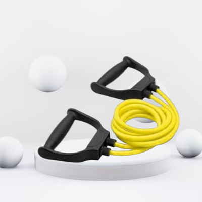 Aoriyon G7-SHC Double Toning Resistance Tube Elastic(BLACK YELLOW) Resistance Tube(Yellow)