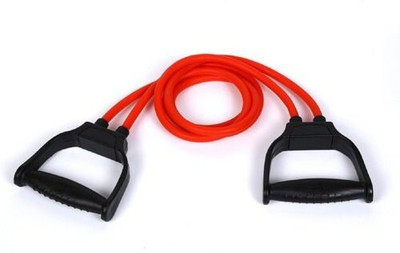 Oddish Double Toning Tube Exerciser with D Handle Resistance Tube (Red, Black) Resistance Tube(Red)