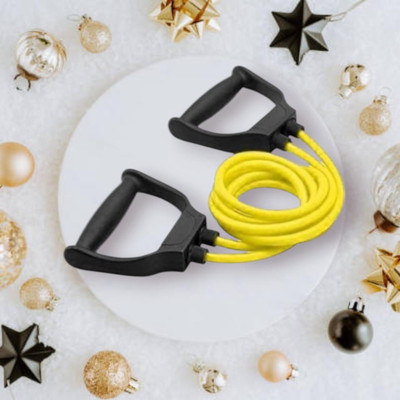 SRD HGDHC0C Double Toning Full Body Workout(BLACK YELLOW) Resistance Tube(Yellow)