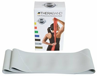 Theraband Silver Super Heavy Resistance Latex Exercise Band 5 FEET Resistance Tube(Silver)