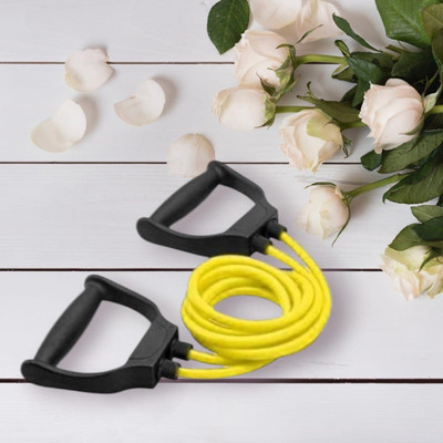 Aoriyon AJC-ERU Toning tube Resistance Fitness Exercise (BLACK YELLOW) Resistance Tube(Yellow)