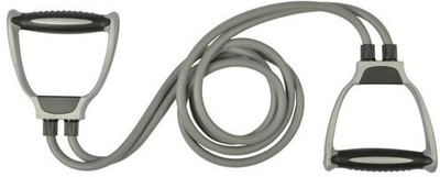 ResiTech LONG LASTING , FLEXIBLE,GOOD STRENGHT FULL BODY EXERCISE TUBE Resistance Tube(BLACK AND GRAY)