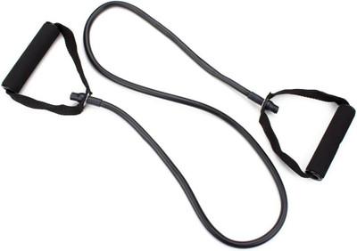Fitcozi Exercise Cords with Handles,Single Resistance Band Resistance Tube(Black)