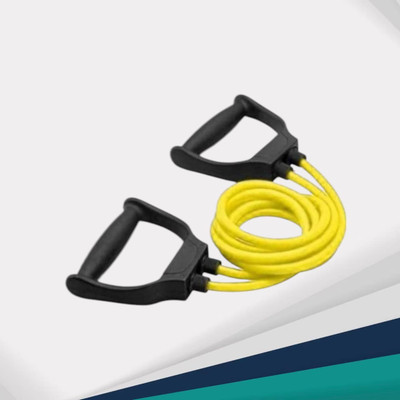 SRD JHY8-SYD Double Toning Resistance Tube Elastic(BLACK YELLOW) Resistance Tube(Yellow)