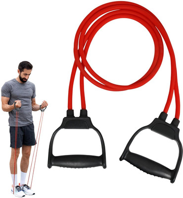 MAYOR Double Toning Tube Exercise & Stretching Pulling Rope For Men And Women Resistance Tube(Red)