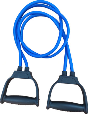 ResiForce Blue 2 Wire Toning Tube with Foam Handles Resistance Tube Resistance Tube(Blue, Black)