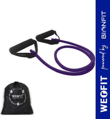 WErFIT Resistance Band & Tube For Complete Workouts(20 LBS) With Carry Bag Resistance Tube(Purple)