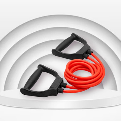 Aoriyon H-D7A Tube Handles Medium Resistance Tube Resistance Home (BLACK RED) Resistance Tube(Mulicolour)