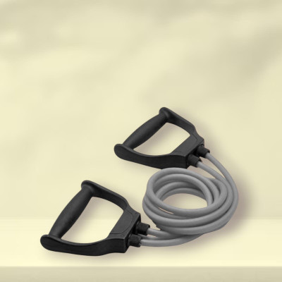 Aoriyon DUD-DH8 Toning Tube Exercise & Stretching Resistance(Grey) Resistance Tube(Mulicolour)
