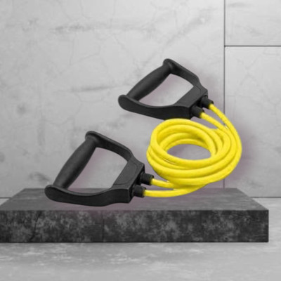 Aoriyon JHU-S7C elasticity toning rope gym home (BLACK YELLOW) Resistance Tube(Yellow)