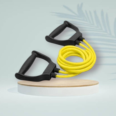 Aoriyon KJHD-8DSHeavy Quality Exercise toning (BLACK YELLOW) Resistance Tube(Yellow)