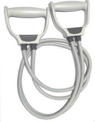 abcdeyes Double Toning Heavy Tube for Exercise/Workout/ Stretching With Foam Handle Resistance Tube(Multicolor)