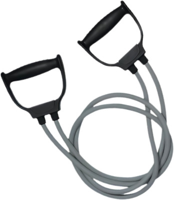 KITRON ToneMax Dual Resistance Tube for Stretching, Toning & Home Workout Resistance Tube(Grey)