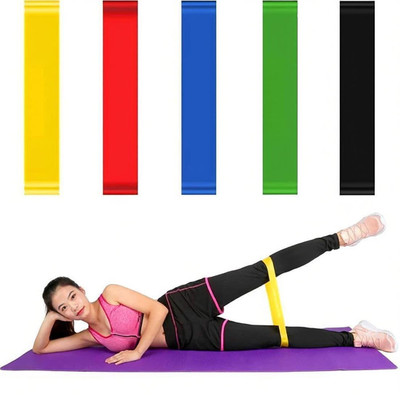 Bungee Ropes Exercise JDH Resistance Loop Bands for Legs and Hand 5 Set Loop Elastic Belt ...