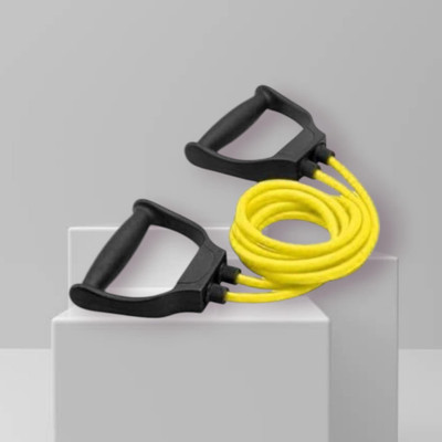 Aoriyon H9J2AD Toning Resistance Elastic Rubber (BLACK YELLOW) Resistance Tube(Yellow)