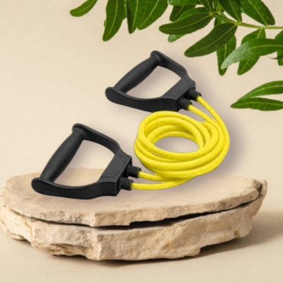 SRD JD-NCL Double Toning Resistance Heavy Quality(BLACK YELLOW) Resistance Tube(Yellow)