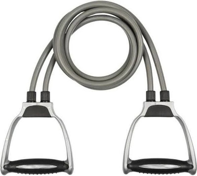 KinetiFlex Double Toning Tube Exercise Toning Belt Grey for Men and Women Resistance Tube(Multicolor)