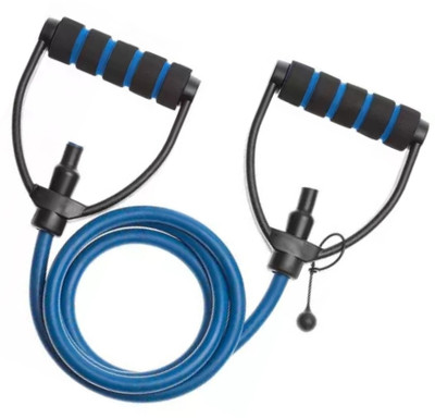 AMETHYST SKY Medium Resistance Toning Tube – Blue | Full-Body Workout Band (Blue) Resistance Tube(Blue)