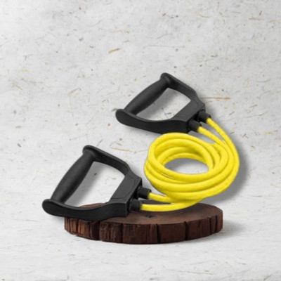 SRD NH-DJ Double Toning tube with Handles15 kg(BLACK YELLOW) Resistance Tube(Yellow)