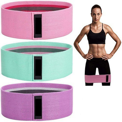 ARUA Fitness+ Hip Loop Fabric Resistance Band For Set of 3 Resistance Tube(Multicolor)