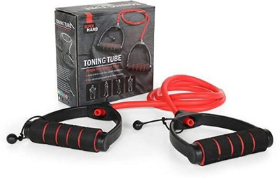 Foxdale Single Resistance Tube Adjustable With Plastic Handle Resistance Tube (Red) Resistance Tube(Multicolor)