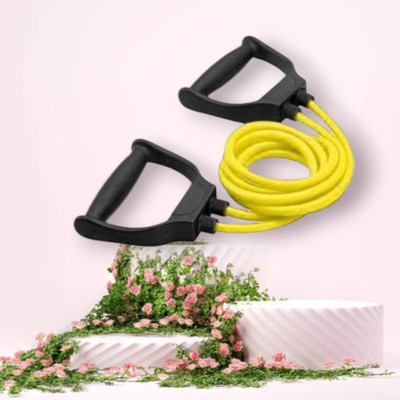 SRD B-DU4 training tube home workout muscle(BLACK YELLOW) Resistance Tube(Yellow)
