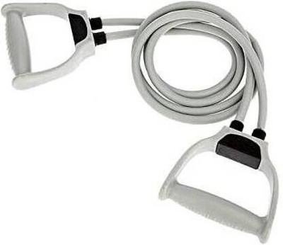 Tensura Double Toning Resistance Tube Heavy Quality Exercise Band for Stretching (Grey) Resistance Tube(Grey)