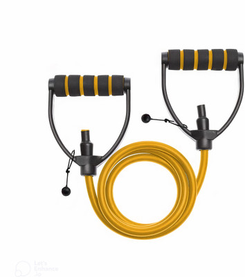 IGNITE WEIGHTS Resistance Toning Tube For Home/Gym Workout, Exercise, Stretching Resistance Tube(Yellow)