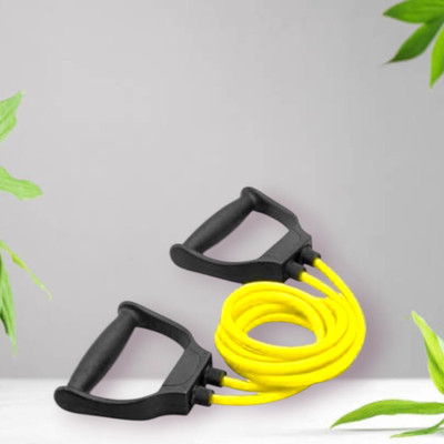 Aoriyon JIH-D9UH Toning tue raining and Muscle Building (BLACK YELLOW) Resistance Tube(Yellow)