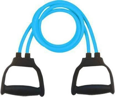 Fitfun Double Resistance Bands Toning Tube Exerciser with D Handle (Multicolor) Resistance Tube(Blue, Black)