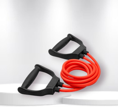 SRD J-O-SH Double Toning Tube-10 kg-Medium(BLACK RED)ube (BLACK RED) Resistance Tube(Mulicolour)