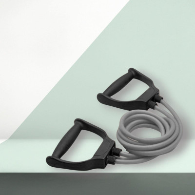 SRD JH89-EHD Toning Tube Exercise & Stretching Resistance(Grey) Resistance Tube(Mulicolour)