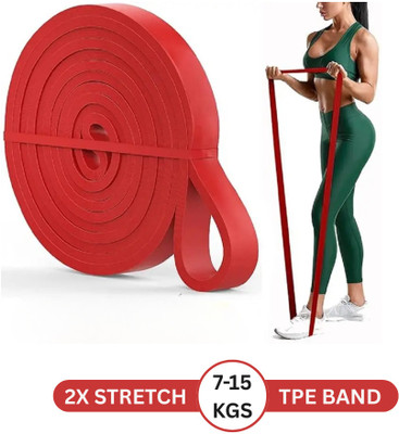 Shopeleven Heavy For Exercise & Stretching Tube For Men & Women Resistance Tube(Red)
